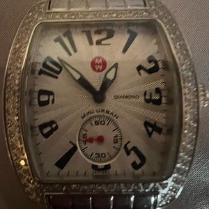 Authentic Michele Mini Urban watch with diamonds